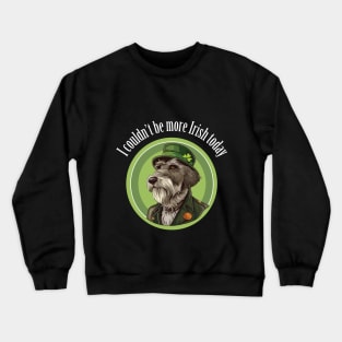 Irish wolfhound for St Patrick's day Crewneck Sweatshirt